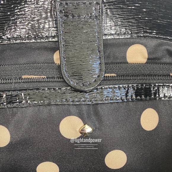 Kate Spade Black Tri-Compartment Patent Tote EUC - Picture 12 of 16